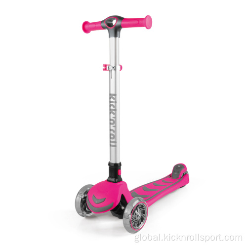 Mini Mobility Scooter With Suspension Adjustable Folding Glowing Wheels 3 Wheels Kids Children Scooter Supplier